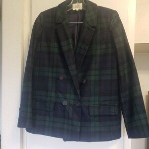 SEZANE Green Plaid Jacket Size 36
